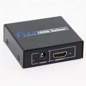 1 to 2 HDMI Splitter Adapter Converter for HDTV, 3D, TV, PC Computer Laptop