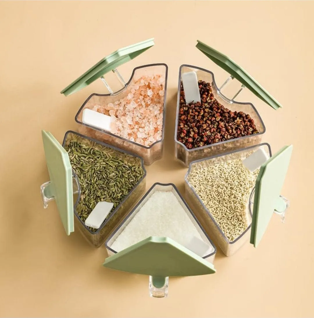 360 Rotating Spice Rack With Storage Tray