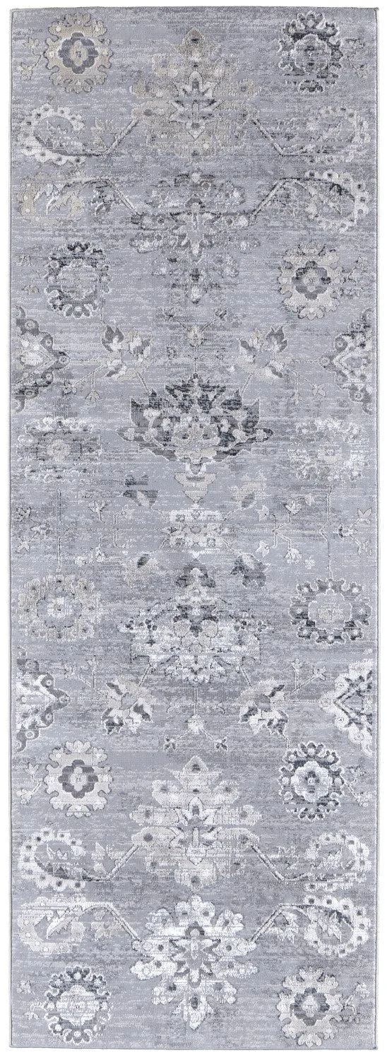 Adana Ornamental Silver Gray/Ivory Rug