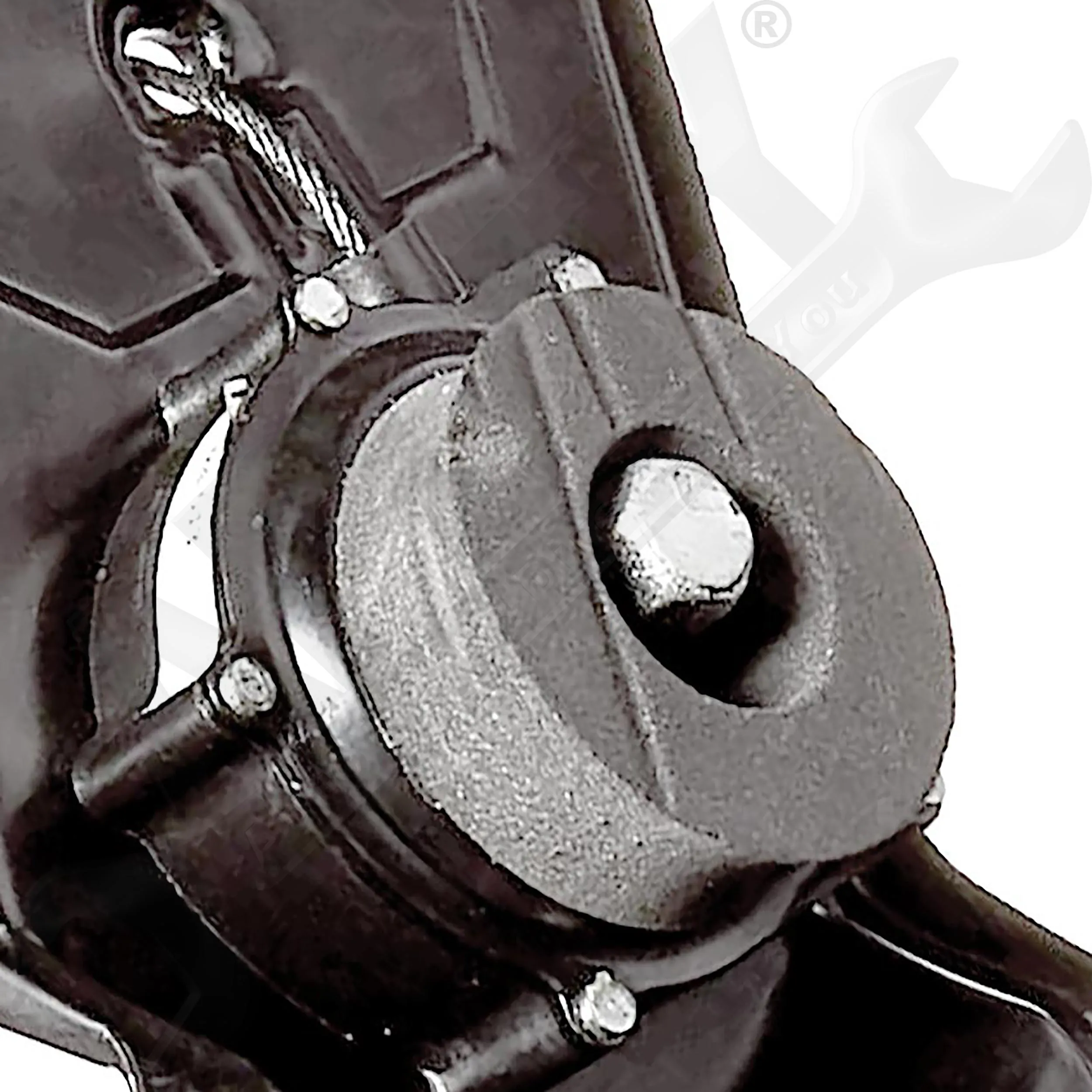 APDTY 035624 Spare Tire Winch Hoist Cable Bracket Holder Without Stow N Go Seats