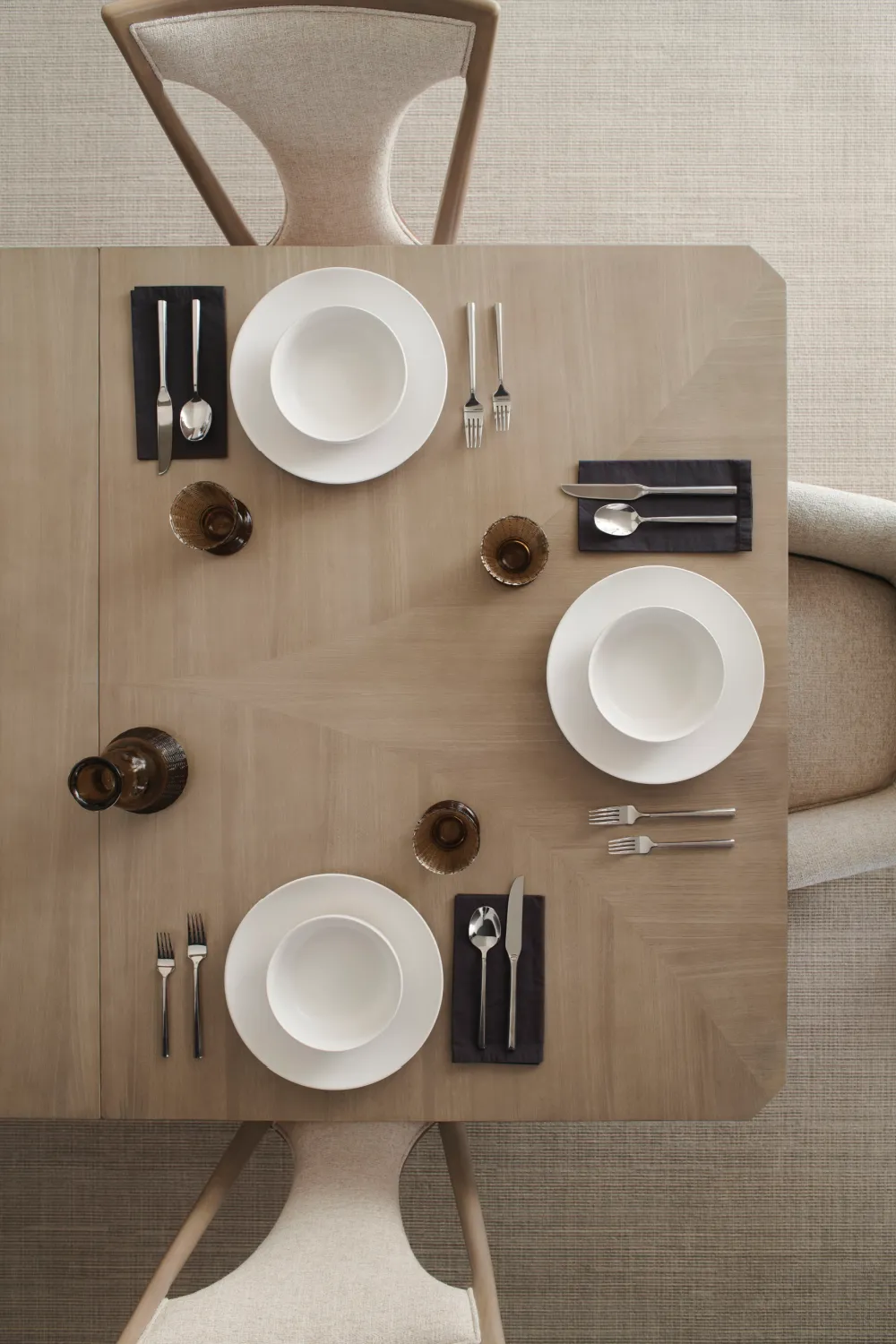 Beige Extendable Dining Table | Caracole Here to Accommodate