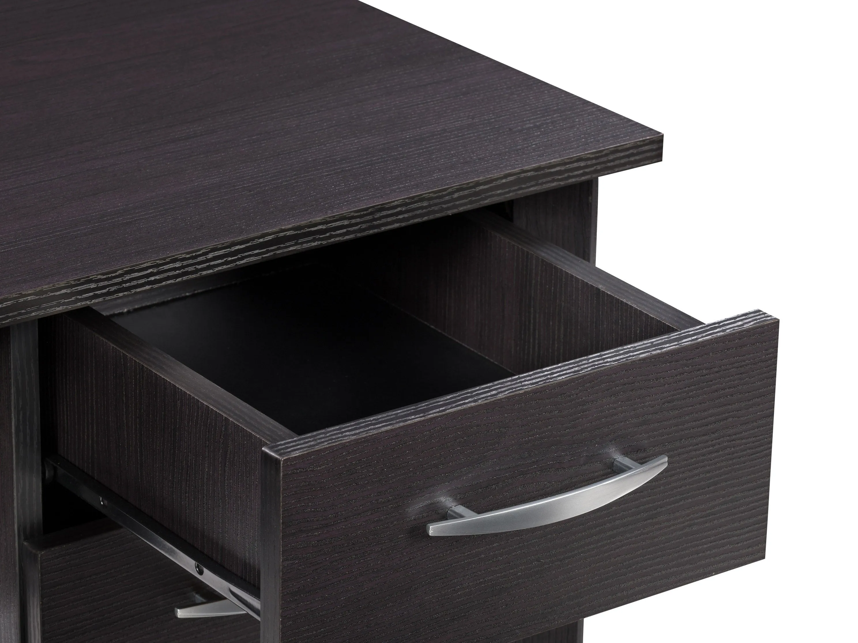 Black Desk with Drawers