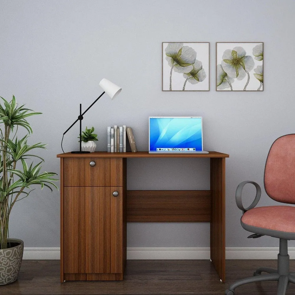 Clove Study Table in Walnut Colour