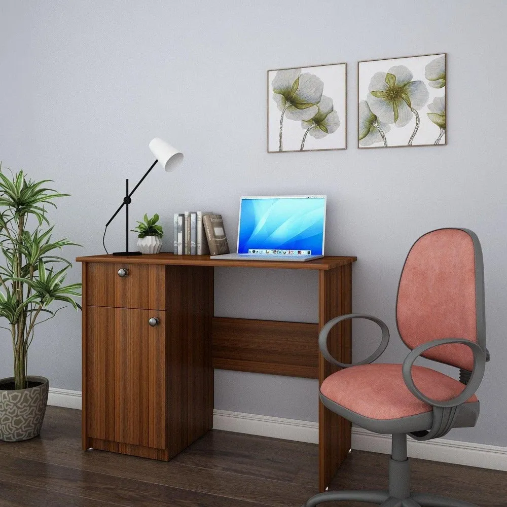 Clove Study Table in Walnut Colour