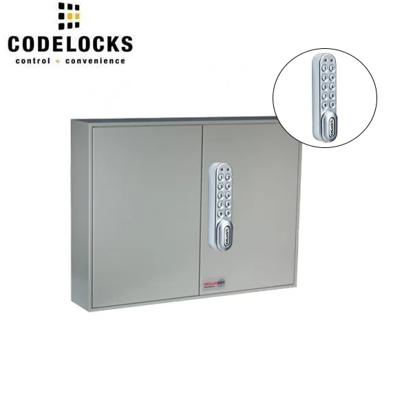 CodeLocks - Key Secure Hook Padlock Cabinet w/ KL1000 - Keyless Access - Private & Public Function - Master & User - Optional Storage