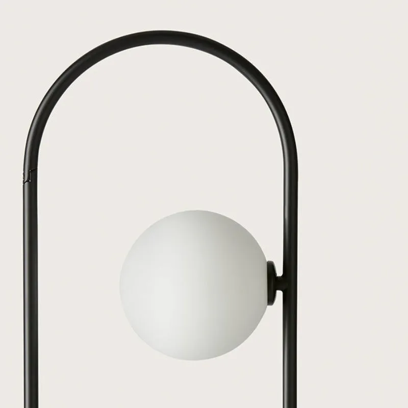 Contemporary Opal Orb Table Lamp