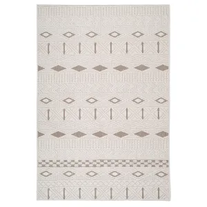 Cream Beige Boho Rug - Sachi