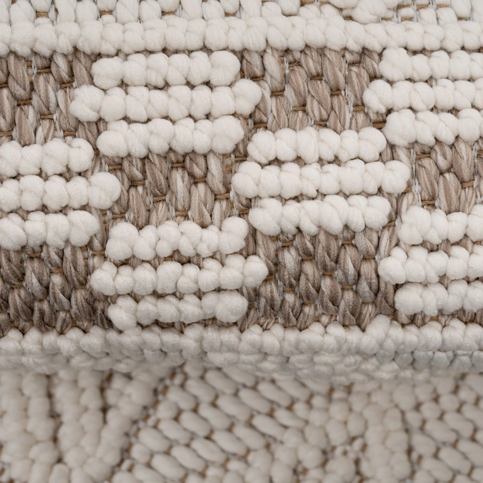 Cream Beige Boho Runner Rug - Sachi