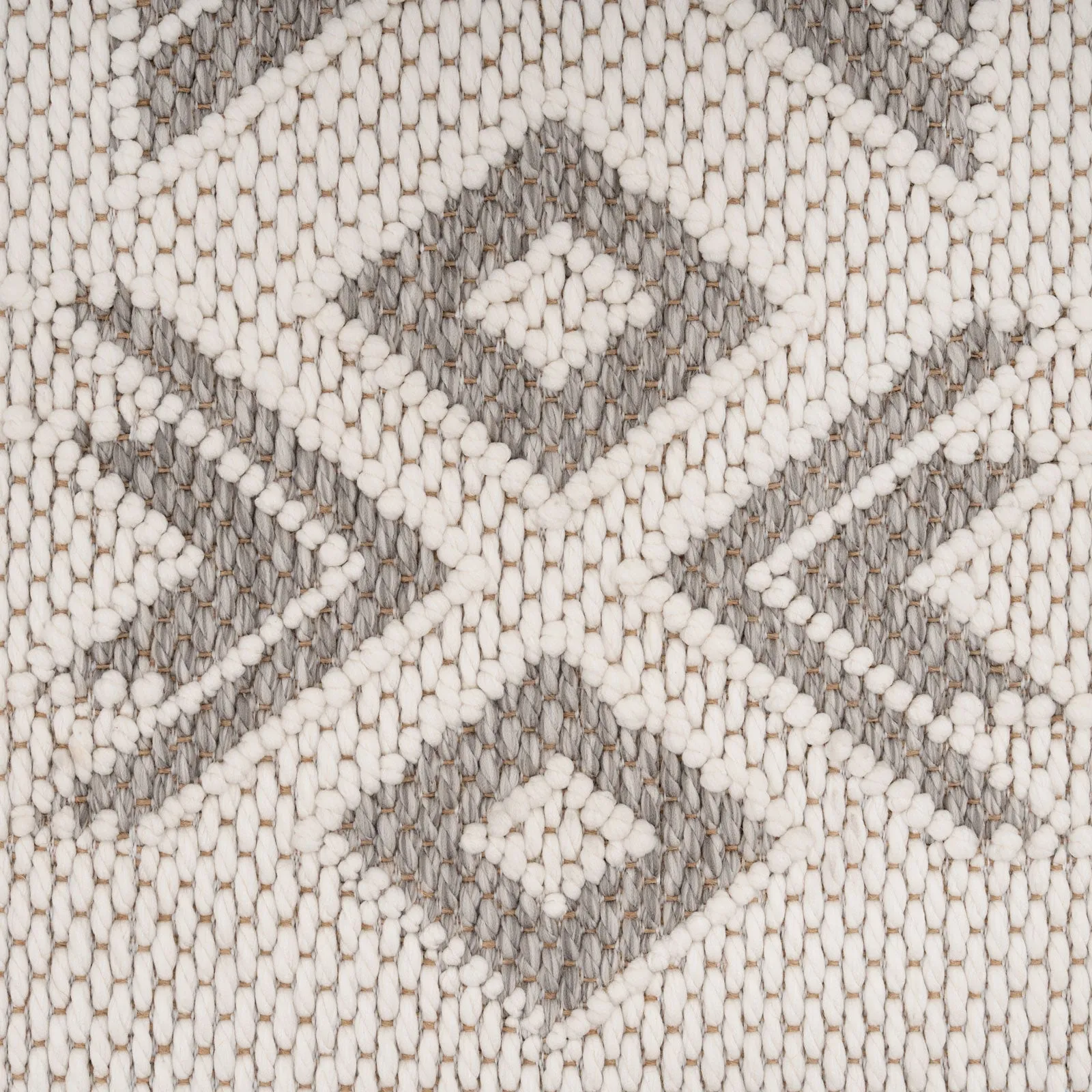 Cream Beige Motif Runner Rug - Ryne