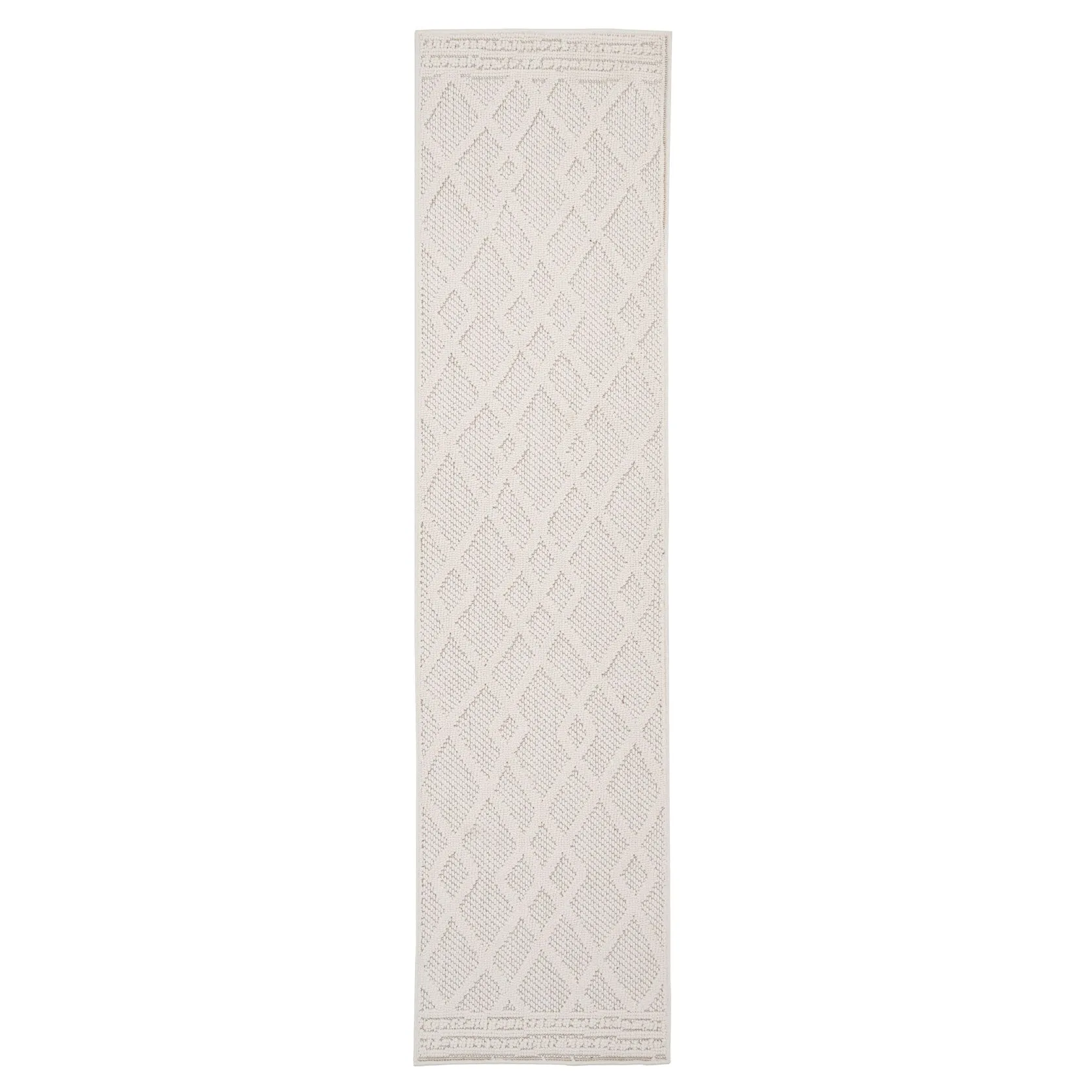 Cream Loop Pile Runner Rug - Willow