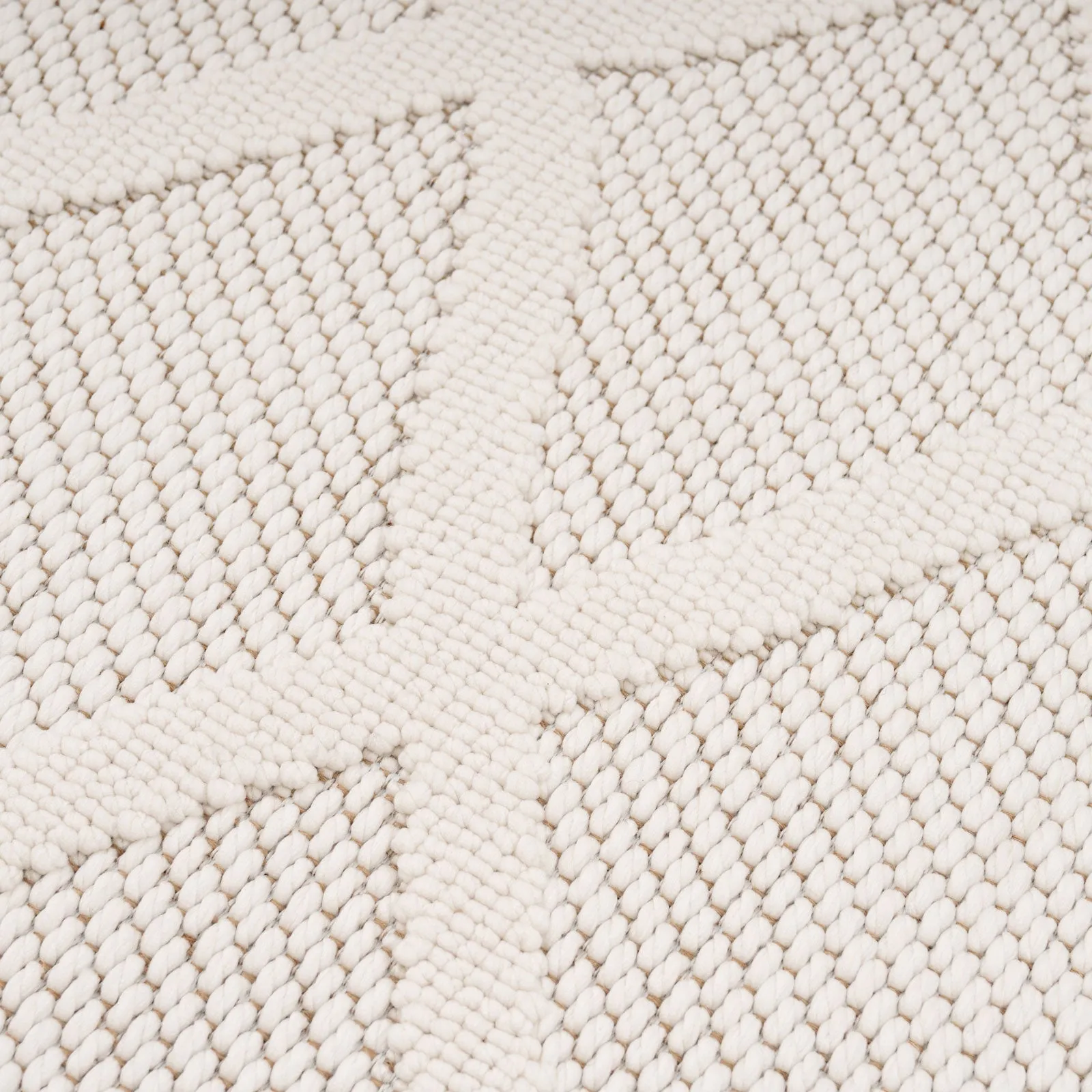 Cream Loop Pile Runner Rug - Willow