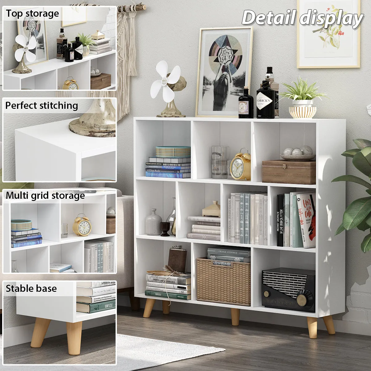 Cube Storage Bookcase Organizer Kids Bookshelf for Storage