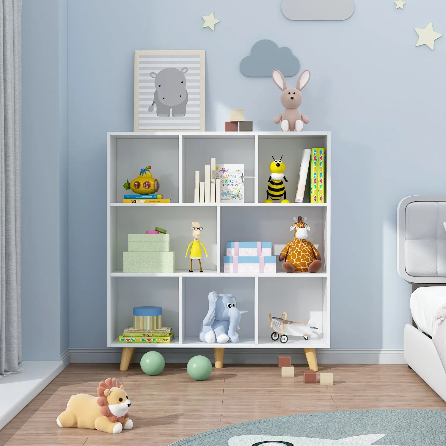 Cube Storage Bookcase Organizer Kids Bookshelf for Storage