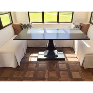 Custom White oak Pedestal Dining Table