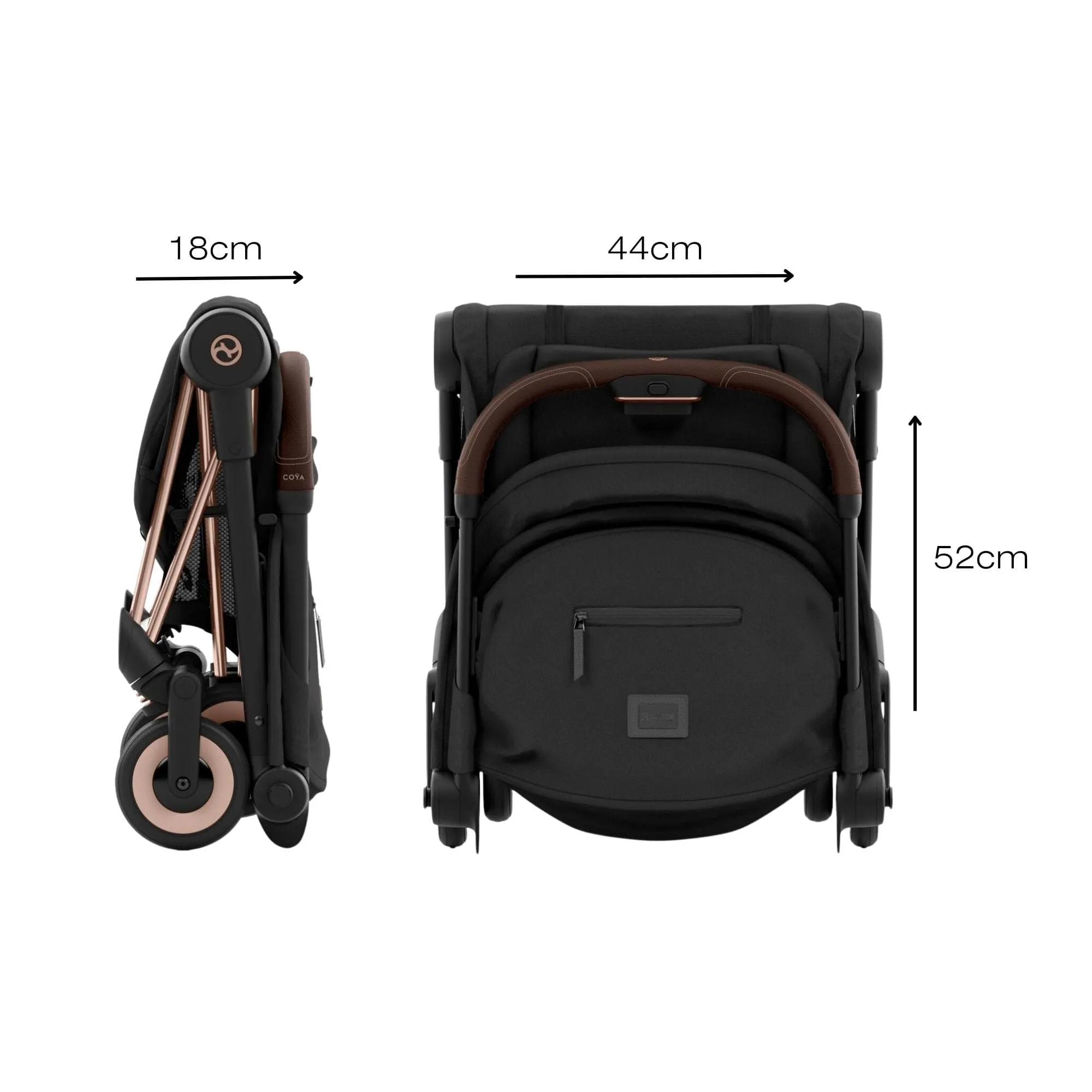 Cybex COYA Stroller - Matt Black/Off White