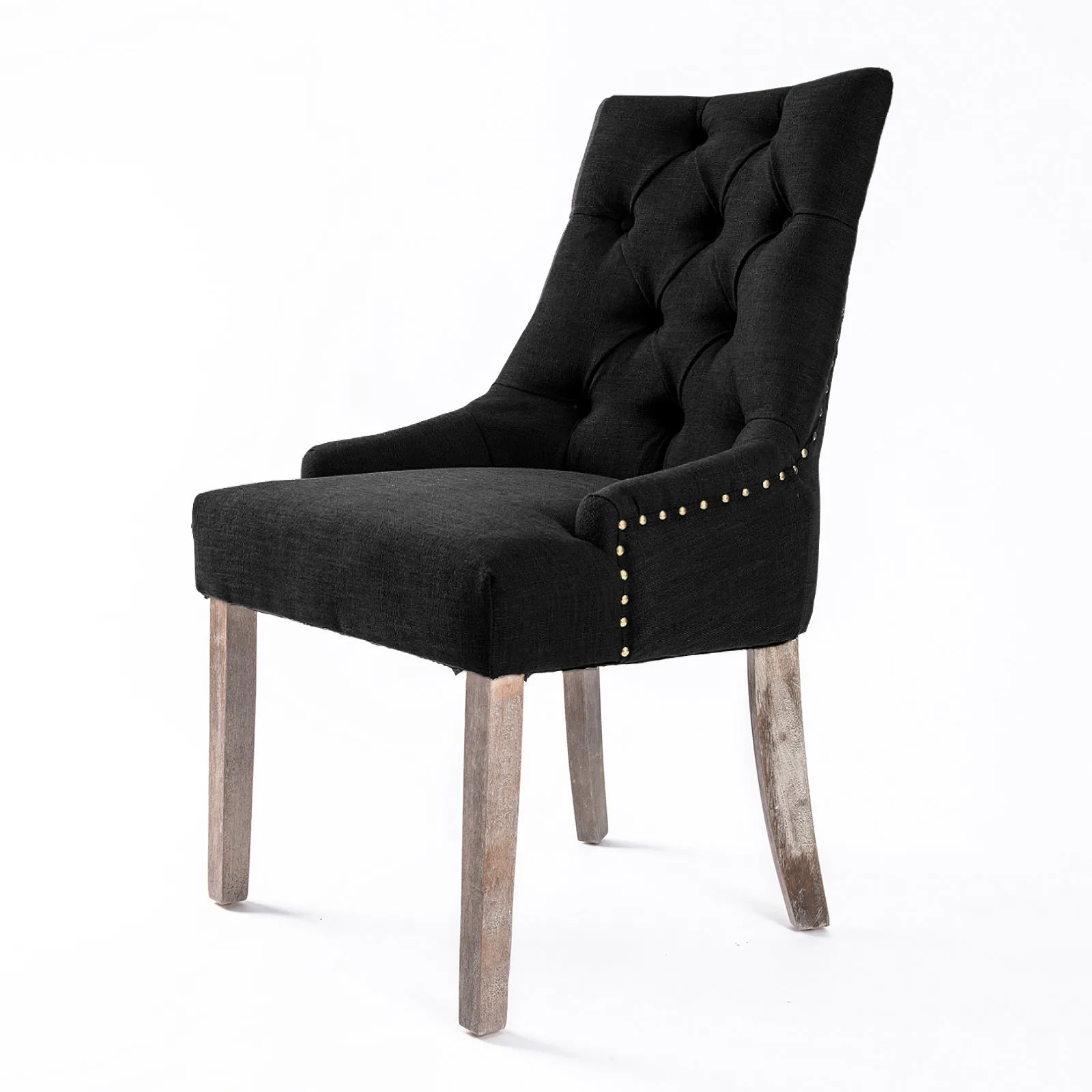 Dining Chair French Provincial Amour Oak Leg Black