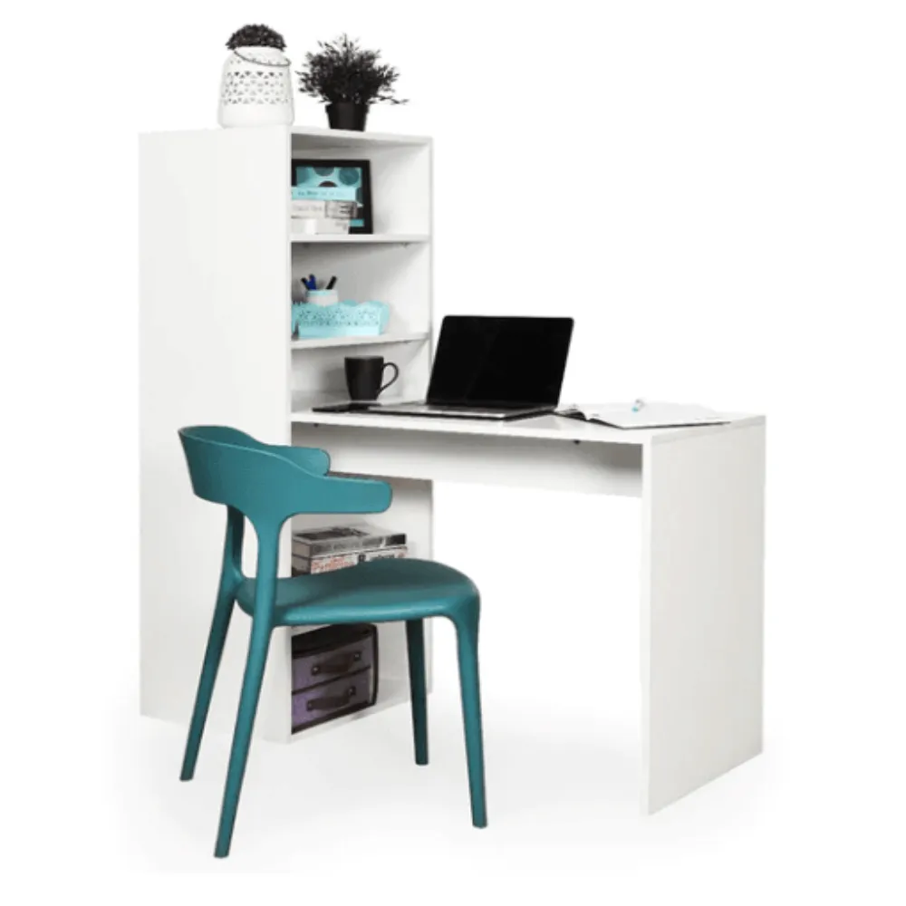 Dollar Study Table in White Colour