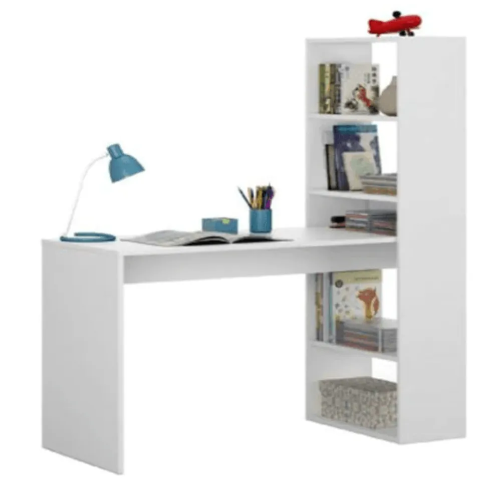 Dollar Study Table in White Colour