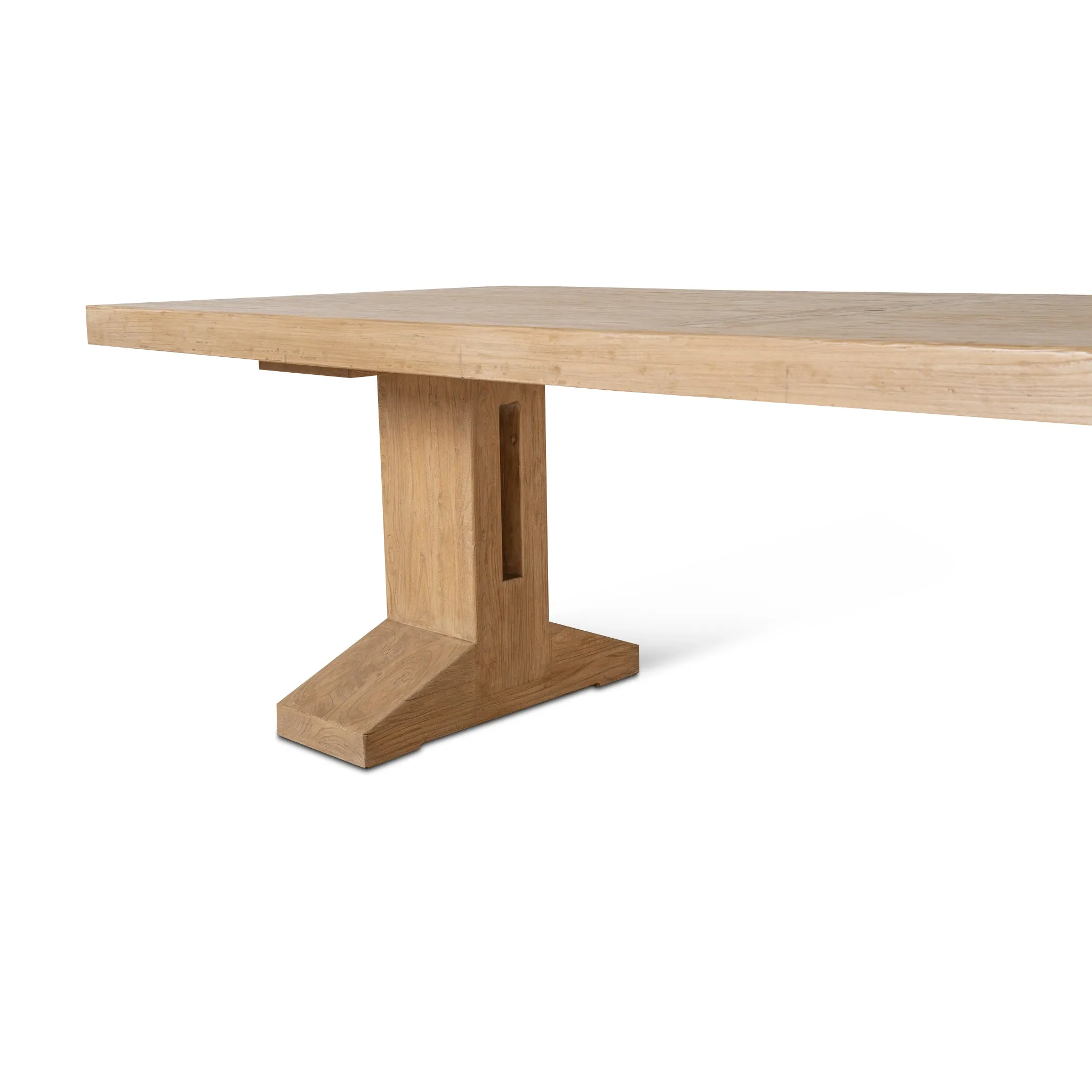 Doran 3m Elm Dining Table - Natural