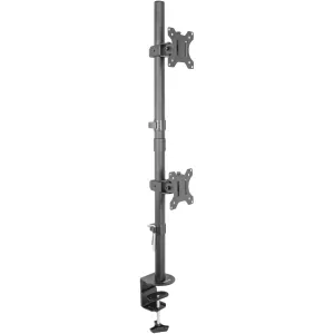 Dual Vertical Monitor Desk Mount