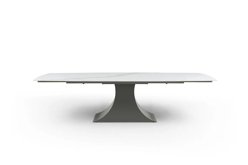 Elegance dining table - white ceramic top