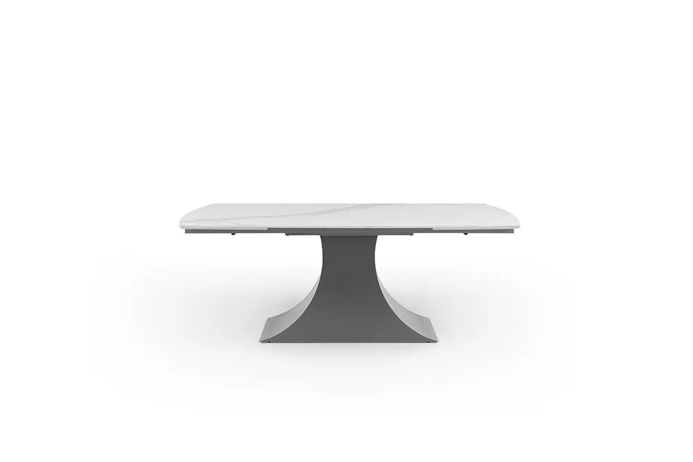 Elegance dining table - white ceramic top