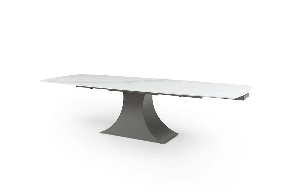 Elegance dining table - white ceramic top