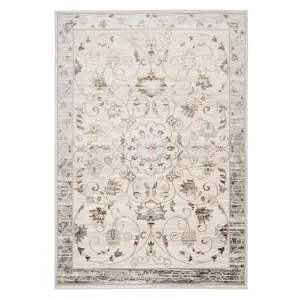 Elegant Floral Border Rug - Eshana