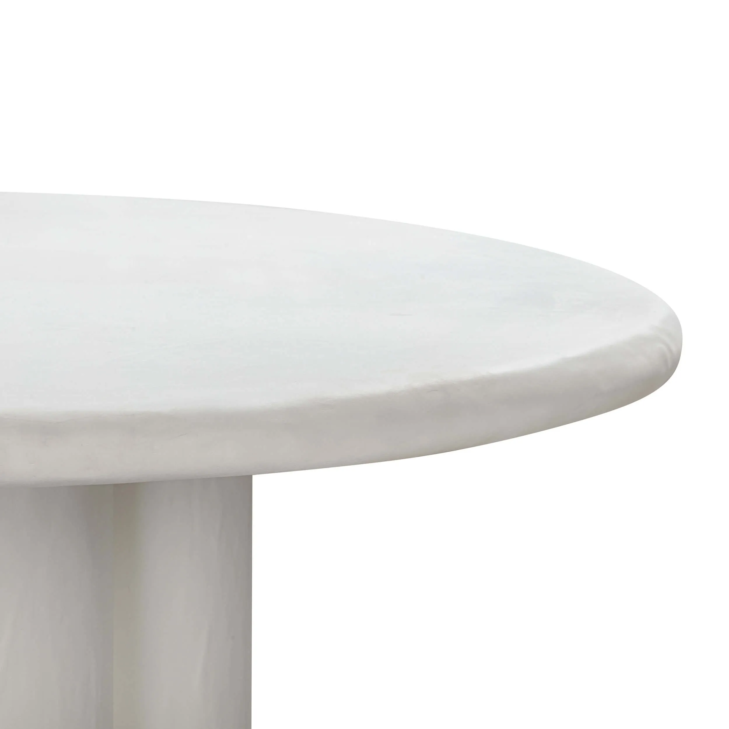 Elika Round Dining Table, White