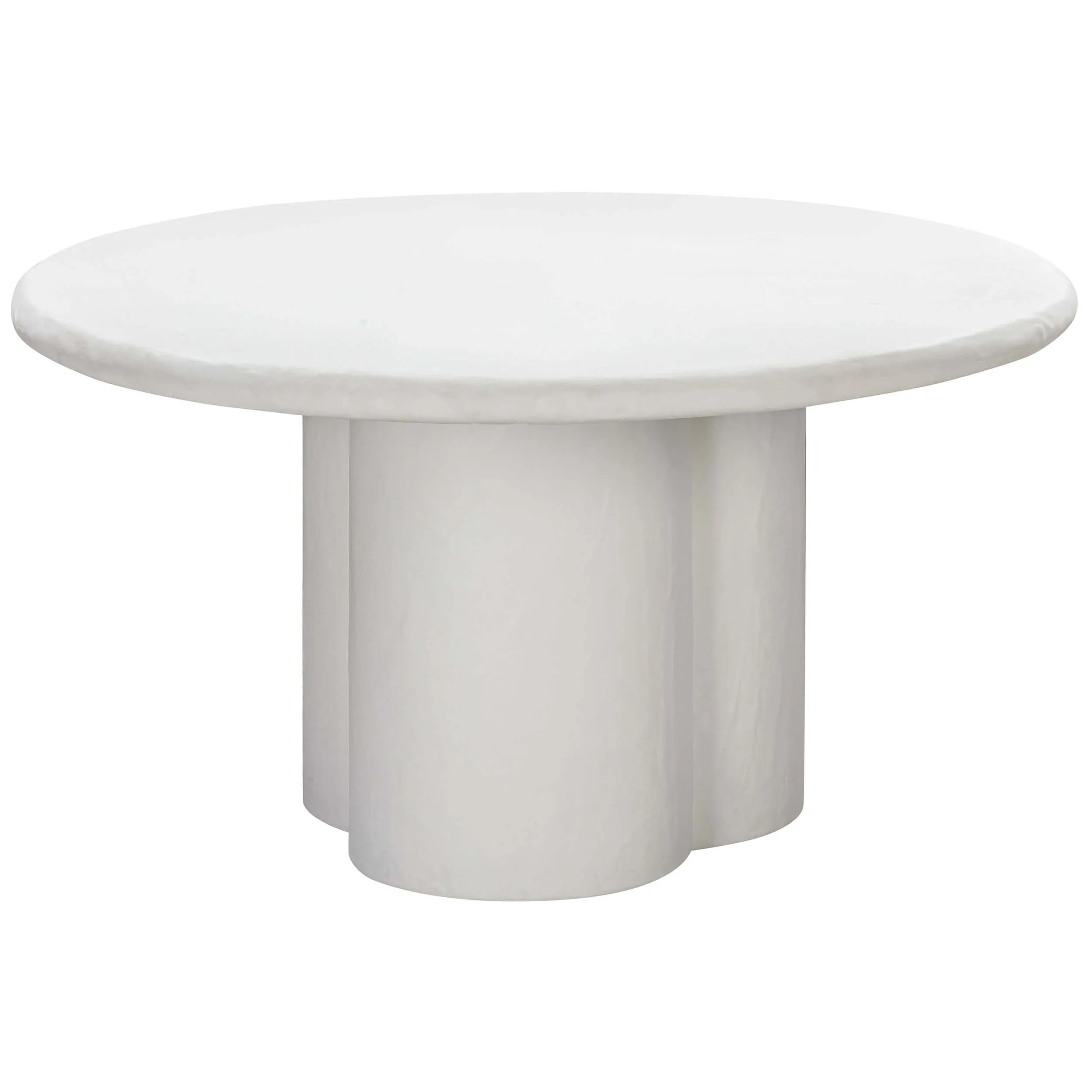 Elika Round Dining Table, White