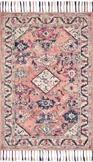 Elka Rug in Pink & Multi