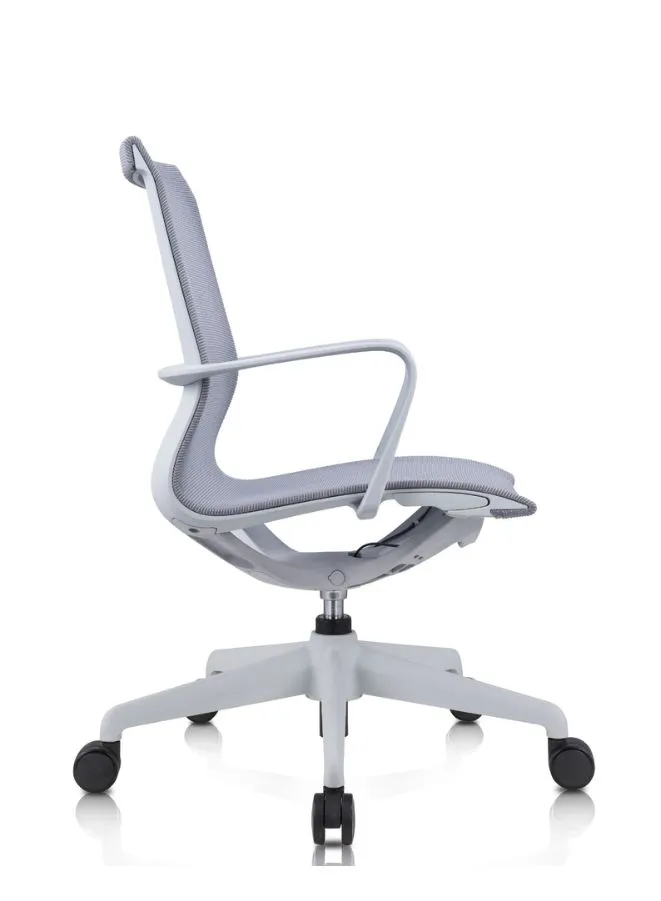 Ergonomic Mesh Office Chair with Adjustable Height and Lumbar Support, Swivel Desk Chair with Armrests