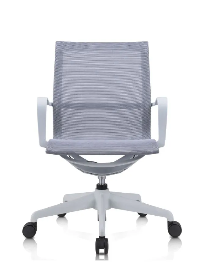 Ergonomic Mesh Office Chair with Adjustable Height and Lumbar Support, Swivel Desk Chair with Armrests