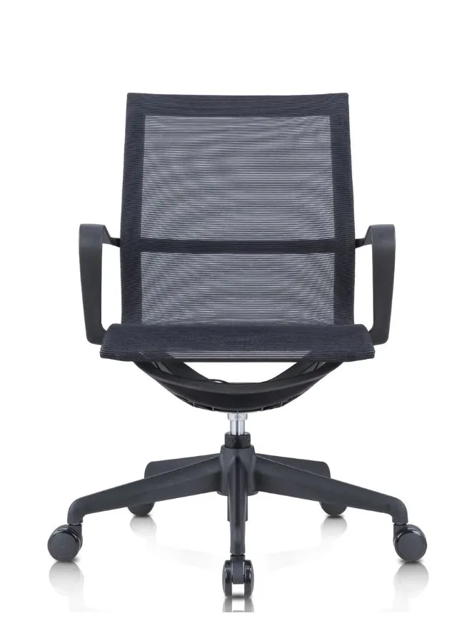 Ergonomic Mesh Office Chair with Adjustable Height and Lumbar Support, Swivel Desk Chair with Armrests