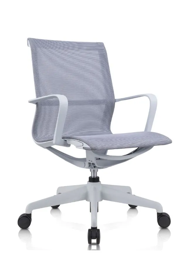 Ergonomic Mesh Office Chair with Adjustable Height and Lumbar Support, Swivel Desk Chair with Armrests