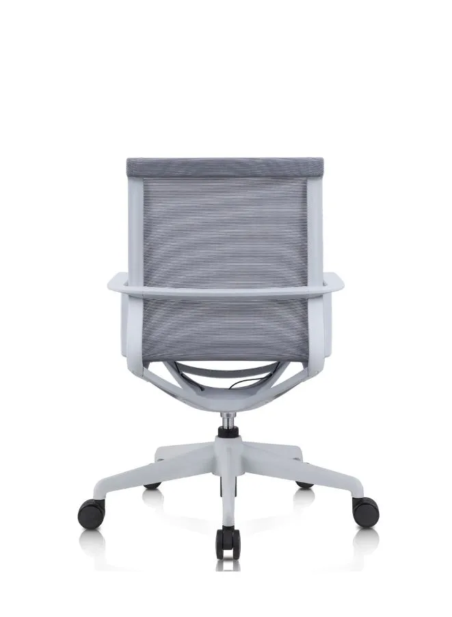 Ergonomic Mesh Office Chair with Adjustable Height and Lumbar Support, Swivel Desk Chair with Armrests