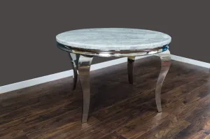 Florence - Dining Table - 1.2m - ROUND Grey/Beige