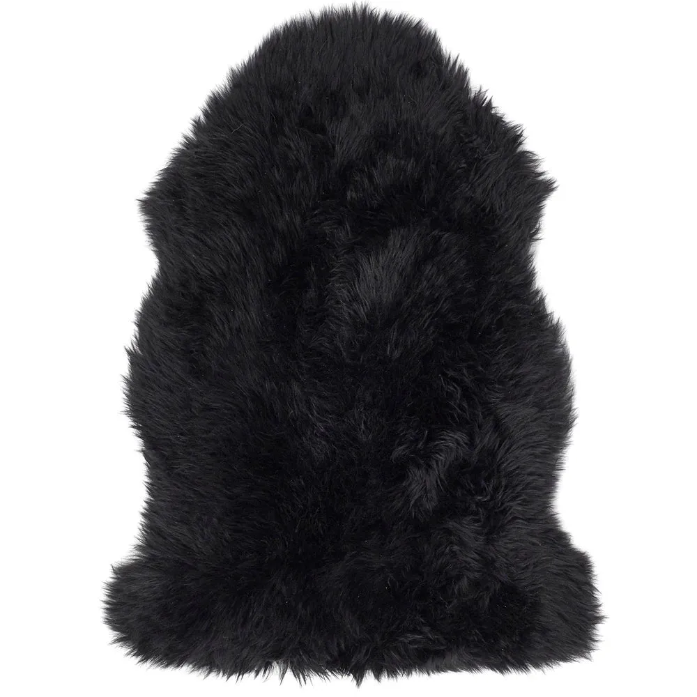 Genuine Sheepskin Rug Black