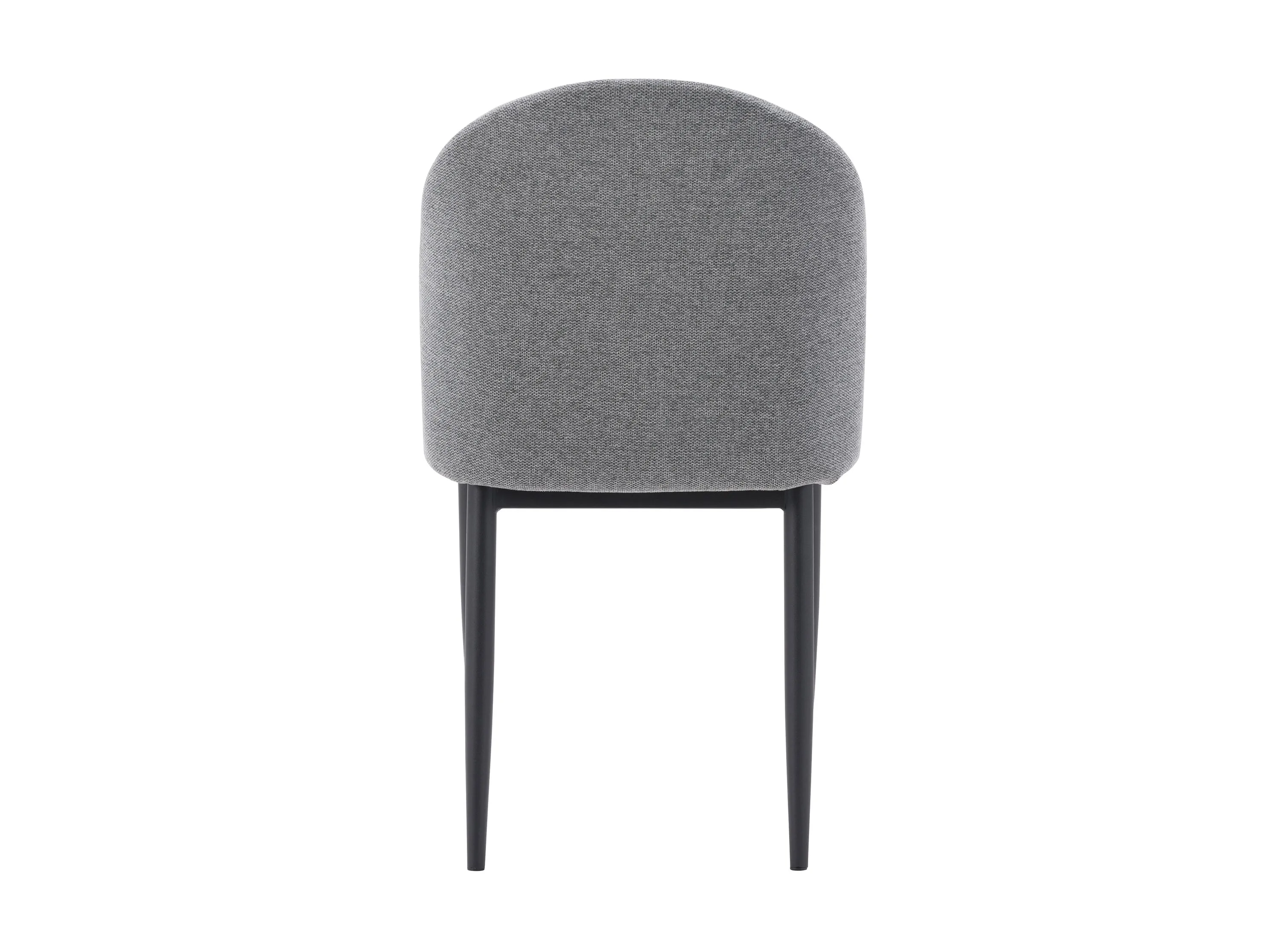 Grey Curved Dining Chairs, Set of 2