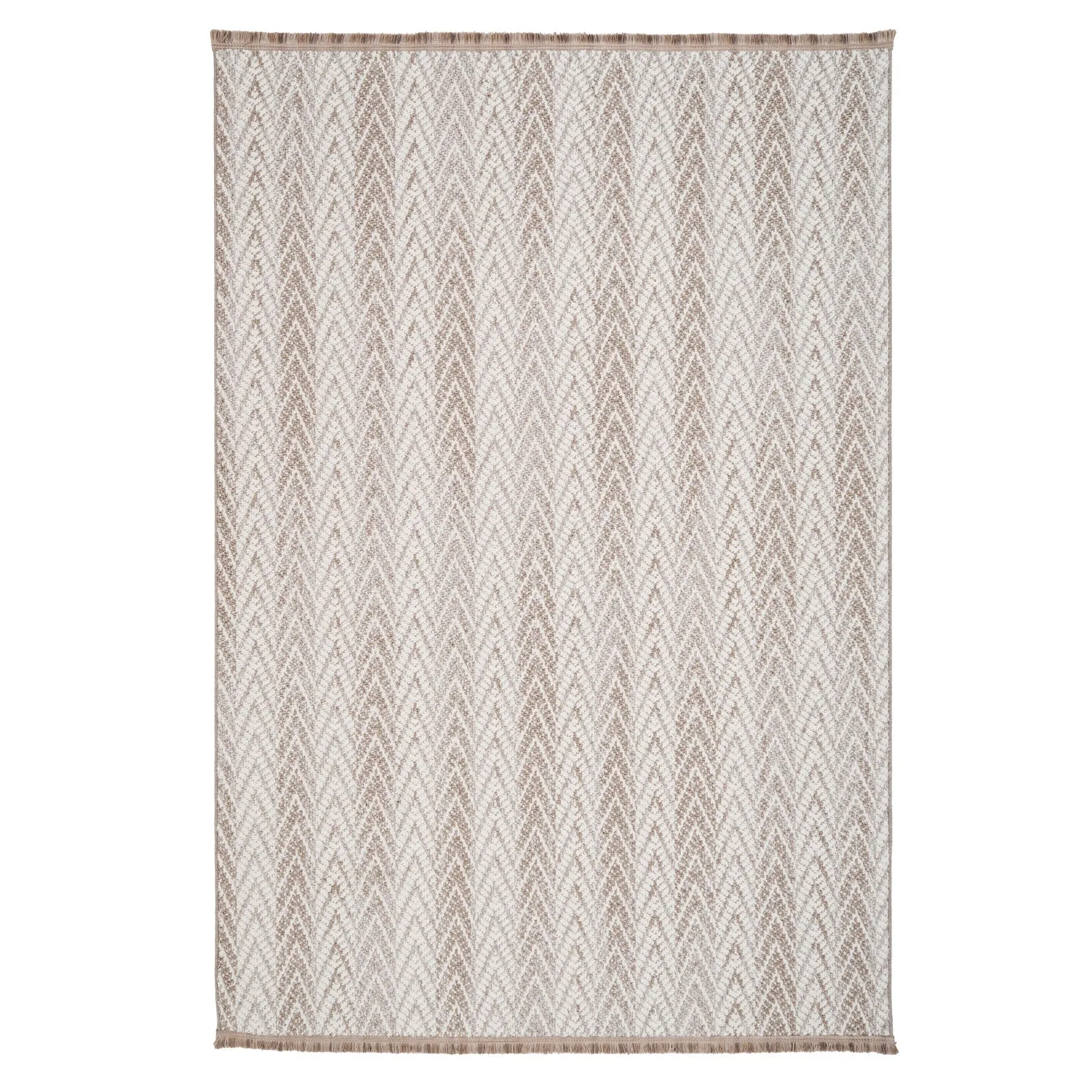 Grey Herringbone Area Rug - Noa