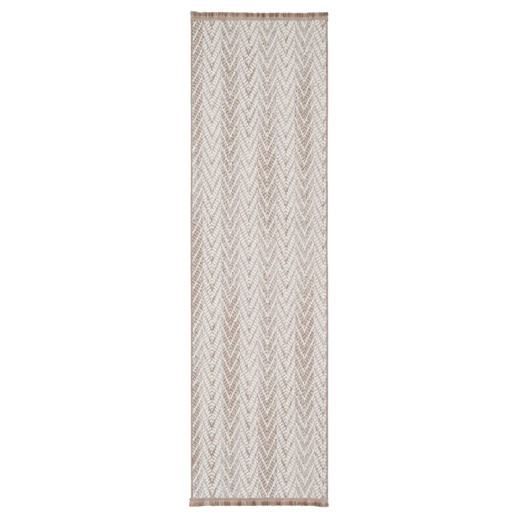 Grey Herringbone Area Rug - Noa