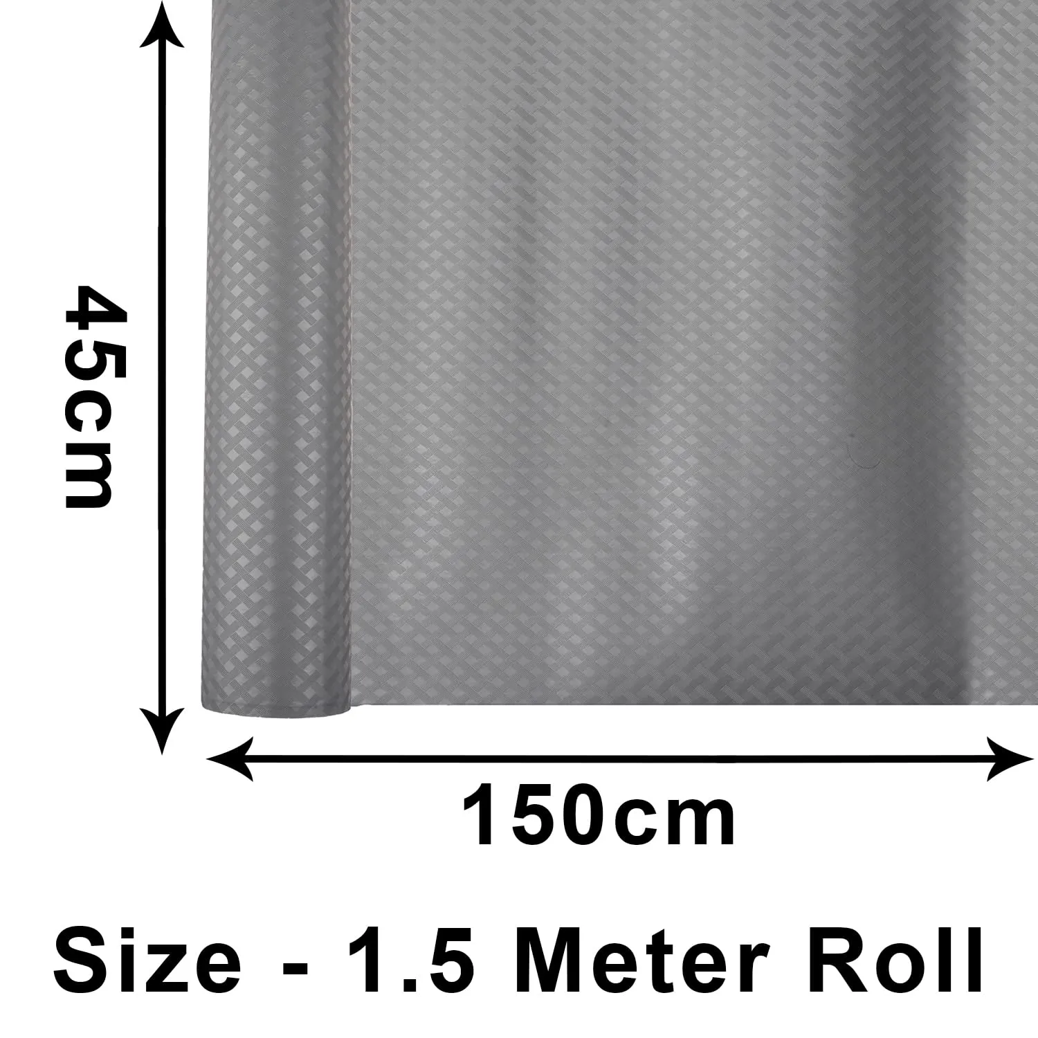 Heart Home Shelf Liner | Kitchen Cabinet Shelf Protector | Kitchen Liners for Cabinets and Drawers | Drawer Liner Mat | Self Check Shelf Liner Cabinet Mat | 1.5 MTR | Gray