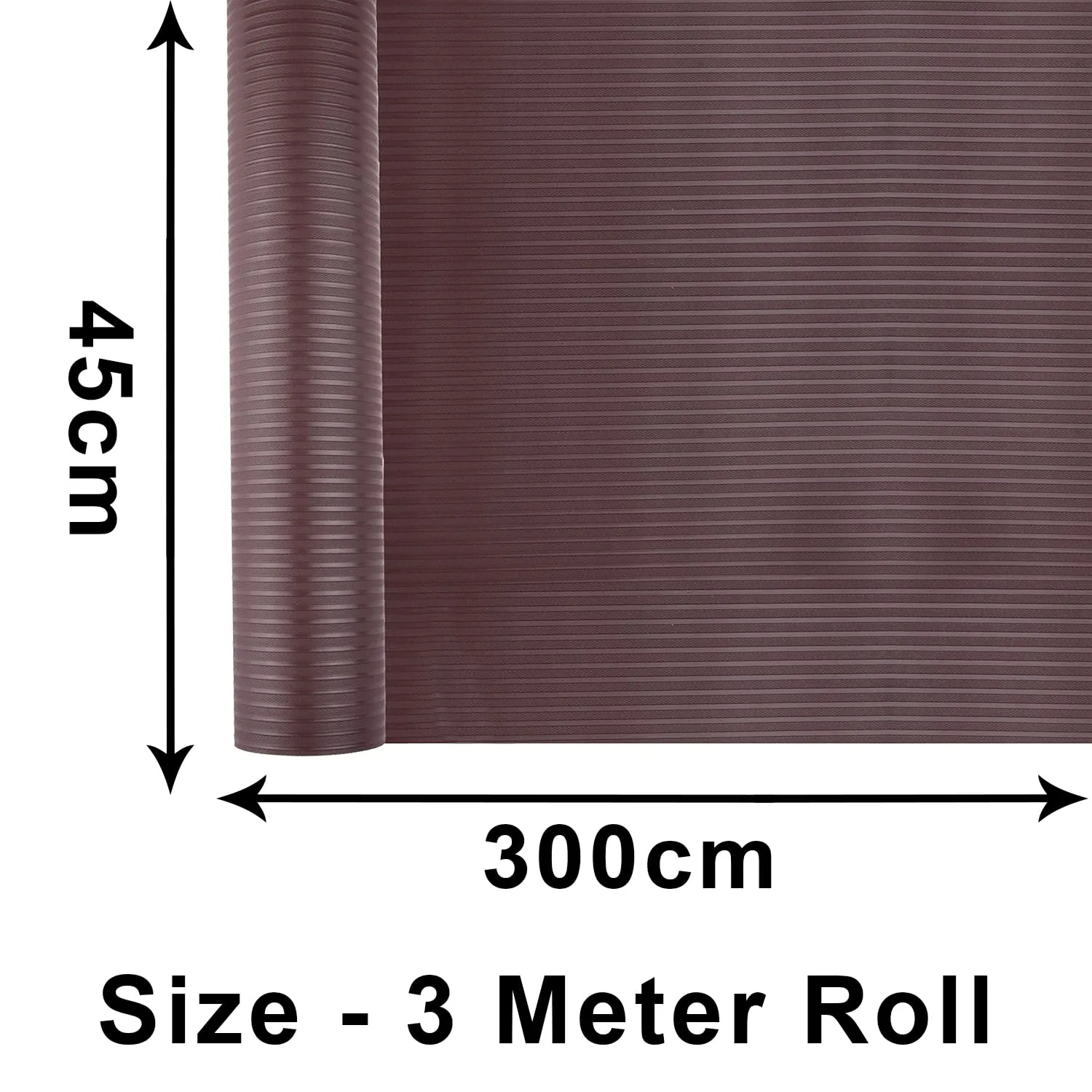 Heart Home Shelf Liner | Kitchen Cabinet Shelf Protector | Kitchen Liners for Cabinets and Drawers | Drawer Liner Mat | Self Lining Shelf Liner Cabinet Mat | 3 MTR | Pack of 2 | Brown