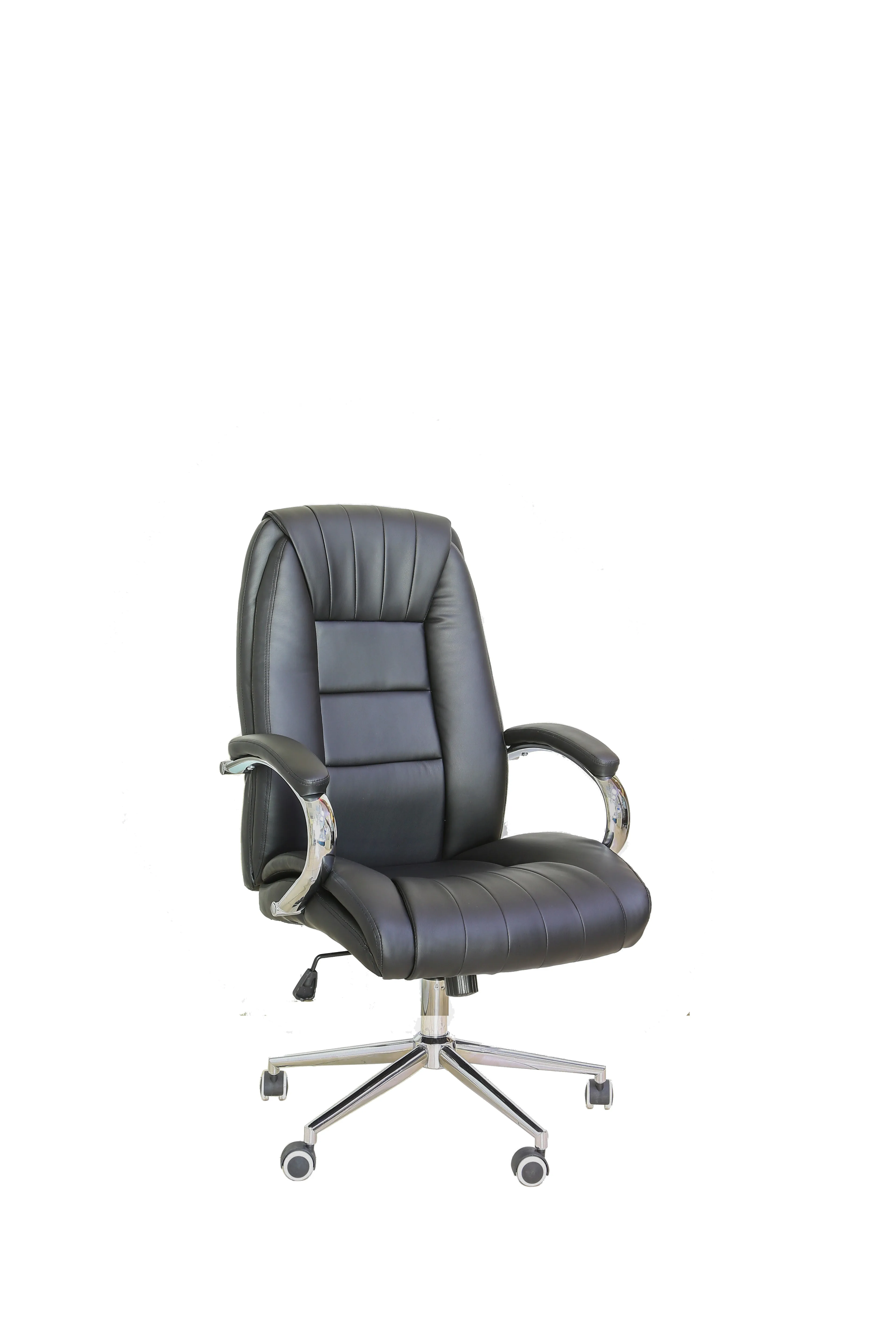 High Back Office Chair Ergonomic Modern Home Computer Chair 360° Swivel Pu Leather Office Chair Executive Chair Black 7885H