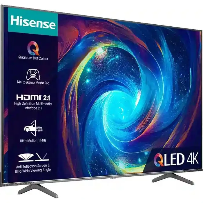 Hisense 55E7KQTUK-PRO 55" QLED 4K Ultra HD Smart TV - Black