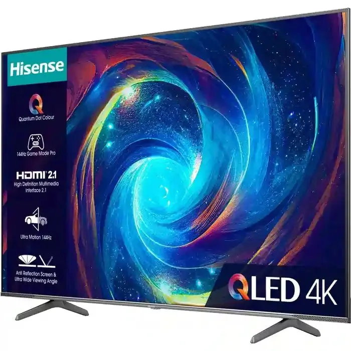 Hisense 55E7KQTUK-PRO 55" QLED 4K Ultra HD Smart TV - Black