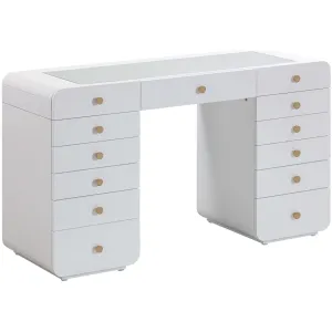 Hollywood Vanity Desk, White