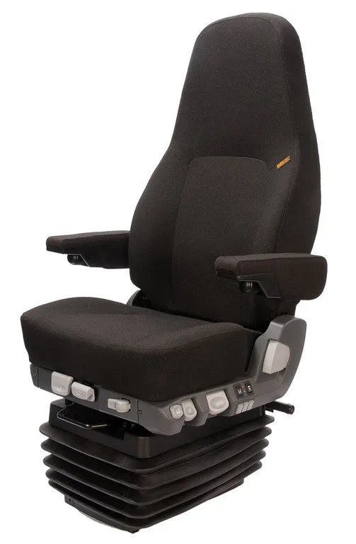 ISRI 5030/880 Premium Truck Seat – Black Cloth with Heat, Cooling & Dual Arms PN 86774-16