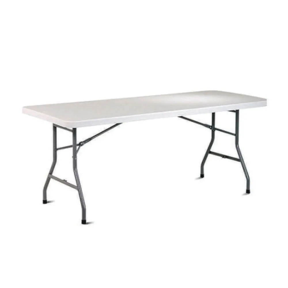 Lifestyle Folding Table Rectangle 8ft White