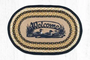 Loons Welcome Oval Patch Rug